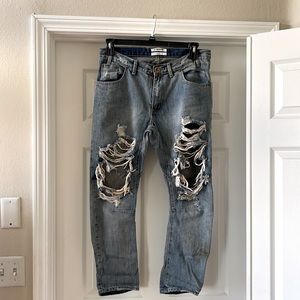 One Teaspoon Husk Saints Baggy Jeans